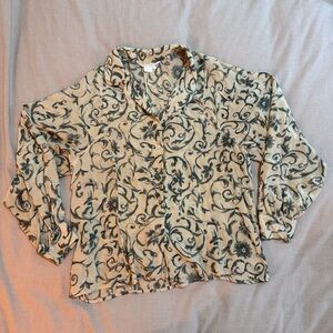 Annie Alexander Cotton Patterned Blouse